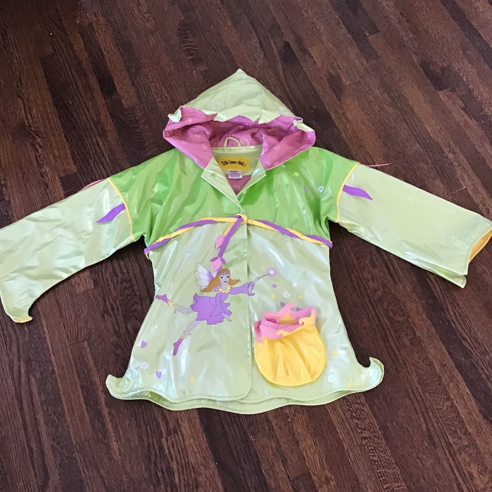 Kidorable fairy raincoat  jacket girls 6 6X